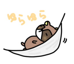Daily lives of Raccoon sticker #15584697