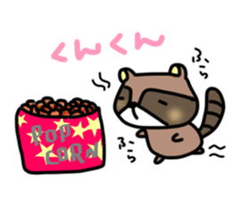 Daily lives of Raccoon sticker #15584699