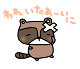 Daily lives of Raccoon sticker #15584701