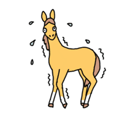 Cute Horse Sticker sticker #15584908