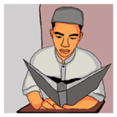 Ucok muslim student sticker #15585046