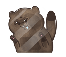Dark Roasted Raccoon sticker #15585089