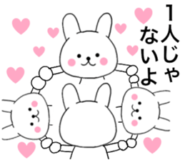 Rabbit kind words1 sticker #15585214