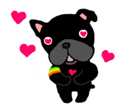 French bulldog Robin 2 sticker #15585596
