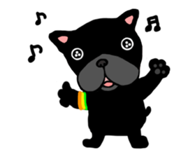 French bulldog Robin 2 sticker #15585598