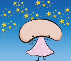 Q bean sticker #15585663