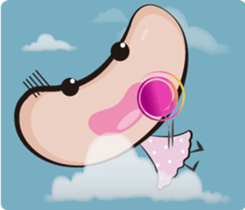 Q bean sticker #15585688