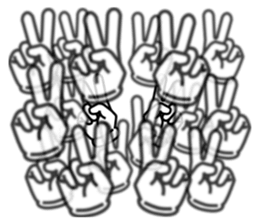 Hands movement 2 sticker #15587203