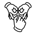 Hands movement 2 sticker #15587232