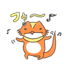 Central bearded dragon sticker #15587287