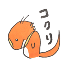 Central bearded dragon sticker #15587288