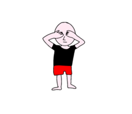 Only for bald man sticker #15587725