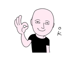 Only for bald man sticker #15587741