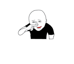 Only for bald man sticker #15587746