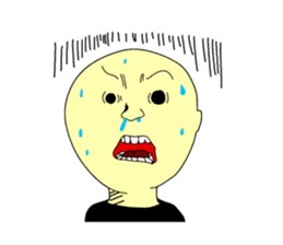 Only for bald man sticker #15587747