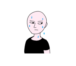 Only for bald man sticker #15587749
