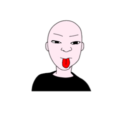 Only for bald man sticker #15587752