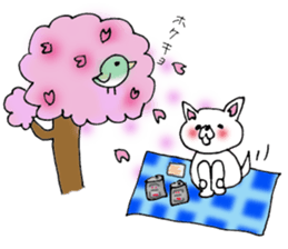 Daily supring of white Chihuahua sticker #15588383