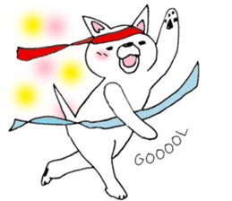 Daily supring of white Chihuahua sticker #15588389