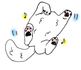 Daily supring of white Chihuahua sticker #15588395