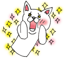 Daily supring of white Chihuahua sticker #15588400