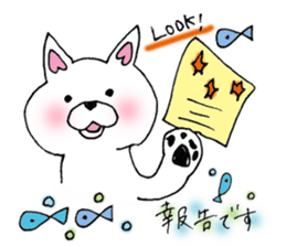 Daily supring of white Chihuahua sticker #15588401