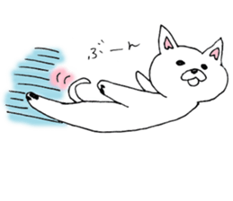 Daily supring of white Chihuahua sticker #15588404