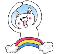Daily supring of white Chihuahua sticker #15588405