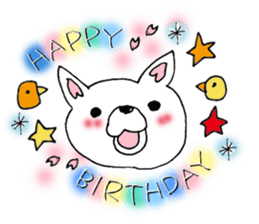 Daily supring of white Chihuahua sticker #15588409