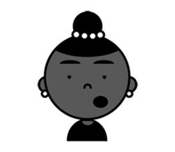 Miss Black Face sticker #15588413