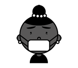 Miss Black Face sticker #15588414