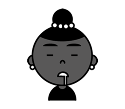 Miss Black Face sticker #15588423