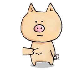 Negative Pig Pork Belly sticker #15589583