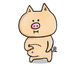 Negative Pig Pork Belly sticker #15589584