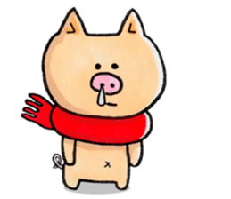 Negative Pig Pork Belly sticker #15589587
