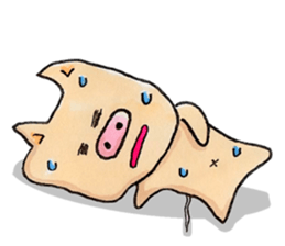 Negative Pig Pork Belly sticker #15589588