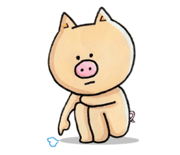 Negative Pig Pork Belly sticker #15589589