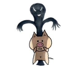 Negative Pig Pork Belly sticker #15589593