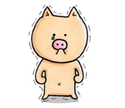 Negative Pig Pork Belly sticker #15589598