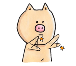 Negative Pig Pork Belly sticker #15589599