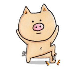 Negative Pig Pork Belly sticker #15589600