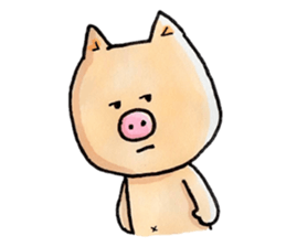 Negative Pig Pork Belly sticker #15589603
