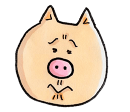 Negative Pig Pork Belly sticker #15589604
