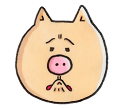 Negative Pig Pork Belly sticker #15589605