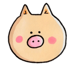 Negative Pig Pork Belly sticker #15589606