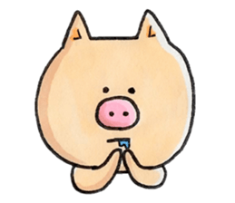 Negative Pig Pork Belly sticker #15589609