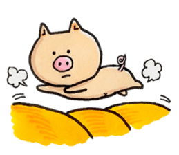 Negative Pig Pork Belly sticker #15589613