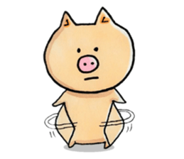 Negative Pig Pork Belly sticker #15589614