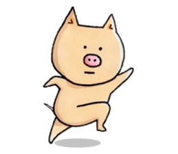 Negative Pig Pork Belly sticker #15589616