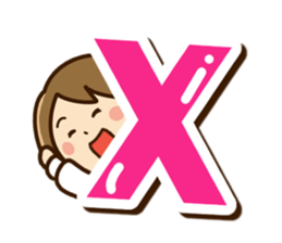 Cute mama sticker (Alphabet version) sticker #15590009